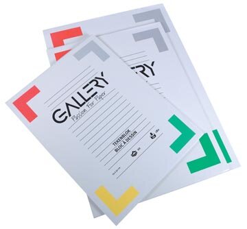 Gallery tekenblok ft 24 x 32 cm, extra zwaar houtvrij papier, 190 g/m&sup2;, blok van 20 vel