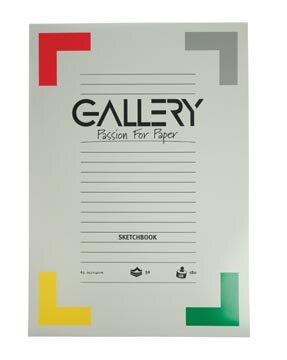 Gallery schetsblok, ft 29,7 x 42 cm (A3), 180  g/m&sup2;, blok van 50 vel