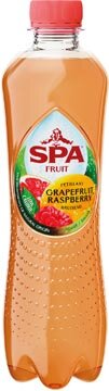 Spa Fruit Sparkling grapefruit-raspberry, fles van 40 cl, pak van 24 stuks
