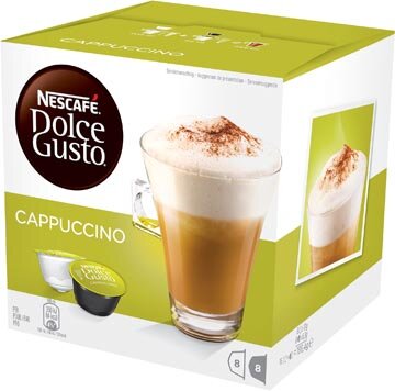 Nescaf&eacute; Dolce Gusto koffiecapsules, Cappucino, pak van 16 stuks