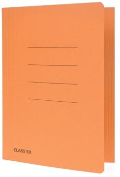 Class&#039;ex dossiermap, 3 kleppen ft 18,2 x 22,5 cm (voor ft schrift), oranje