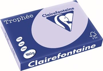 Clairefontaine Troph&eacute;e Pastel, gekleurd papier, A3, 160 g, 250 vel, lila