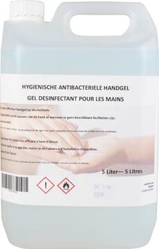 Hygi&euml;nische antibacteri&euml;le handgel, navulling van 5 liter