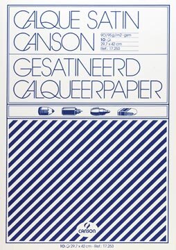 Canson kalkpapier ft 29,7 x 42 cm (A3), etui van 10 blad