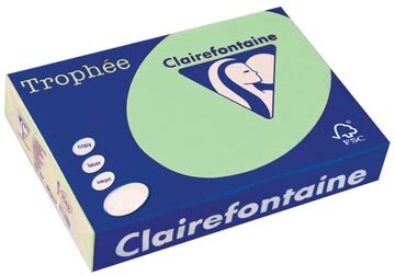 Clairefontaine Troph&eacute;e gekleurd papier, A4, 80 g, 500 vel, natuurgroen