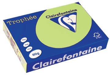Clairefontaine Troph&eacute;e gekleurd papier, A4, 80 g, 500 vel, golfgroen