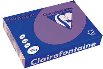 Clairefontaine Troph&eacute;e Intens, gekleurd papier, A4, 80 g, 500 vel, violet