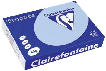 Clairefontaine Troph&eacute;e gekleurd papier, A4, 80 g, 500 vel, blauw