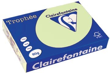 Clairefontaine Troph&eacute;e gekleurd papier, A4, 80 g, 500 vel, lichtgroen