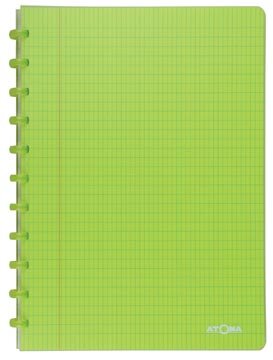 Atoma Trendy schrift, ft A4, 144 bladzijden, commercieel geruit, transparant groen