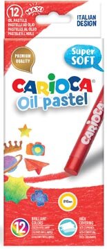 Carioca oliepastels, doos van 12 stuks in geassorteerde kleuren