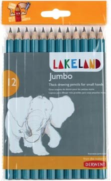 Lakeland grafietpotlood Jumbo HB, pak van 12 stuks