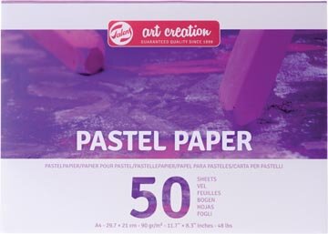 Talens Art Creation pastelpapier, 90 g/m&sup2;, ft A4, blok met 50 vellen