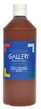Gallery plakkaatverf, flacon van 500 ml, donkerbruin