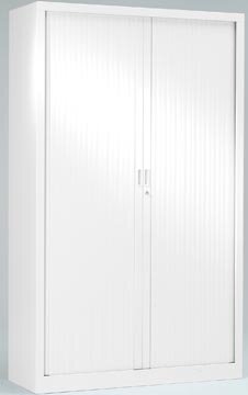 Roldeurkast, hoogte 198 cm, wit