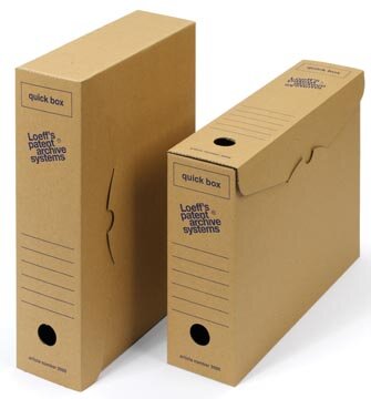Loeff&#039;s achiefdoos Quick box 335x240x80 mm               Pak van 50 stuks