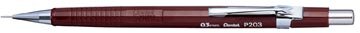 Pentel vulpotlood voor potloodstiften: 0,3 mm, bruine houder