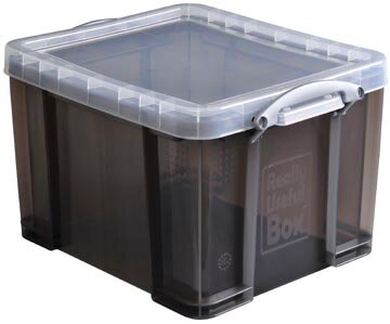 Really Useful Box opbergdoos 35 liter, transparant gerookt