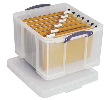 Really Useful Box opbergdoos 42 liter, transparant