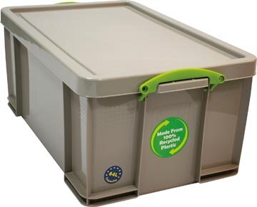 Really Useful Box opbergdoos 64 liter, gerecycleerd, grijs