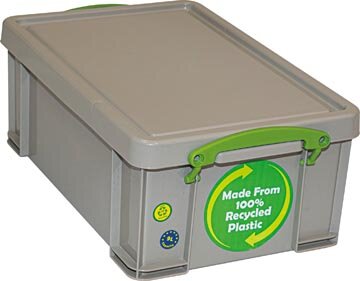 Really Useful Box opbergdoos 9 liter, gerecycleerd, grijs