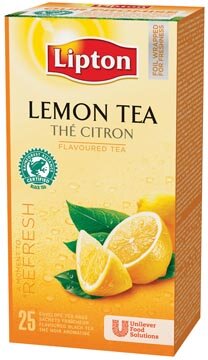 Lipton thee, citroen, pak van 25 zakjes