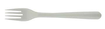Vork uit CPLA, 19 cm, wit, pak van 50 stuks