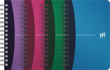 Oxford Office Urban Mix notitieboekje, 180 bladzijden, ft 11 x 17 cm, geruit 5 mm, geassorteerde kleuren