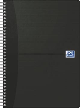 Oxford Office Essentials spiraalschrift, 180 bladzijden, ft A4, gelijnd, zwart