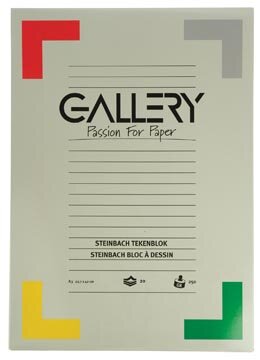 Gallery Steinbach tekenblok, gekorreld, ft 29,7 x 42 cm (A3), 250 g/m&sup2;, blok van 20 vel