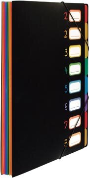 Viquel Rainbow Class sorteermap, ft A4, met 8 vakken