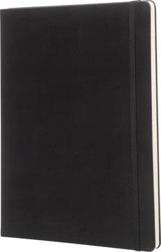 Moleskine notitieboek,  ft 19 x 25 cm, gelijnd, harde cover, 192 blad, zwart