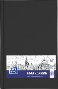 Oxford &quot;Sketchbook&quot; dummyboek, 96 vel, 100 g/m&sup2;, ft A5, zwart