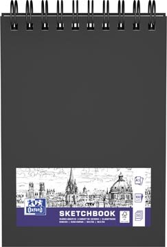 Oxford schetsboek, 50 vel, 100 g/m&sup2;, ft A5, zwart