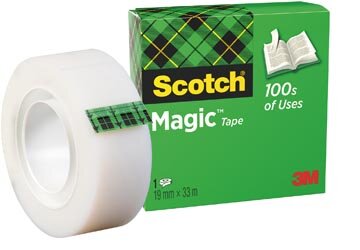 Scotch plakband Magic Tape ft 19 mm x 33 m