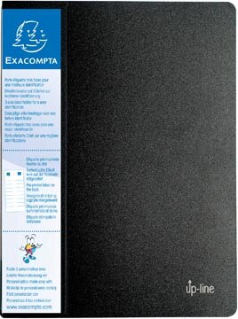Exacompta showalbum met etikethouder voor ft A4, uit harde PP, 60 showtassen, zwart