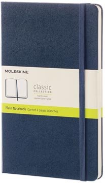 Moleskine notitieboek, ft 13 x 21 cm, effen, harde cover, 240 blad, saffier