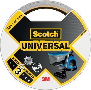 Scotch ducttape Universal, ft 48 mm x 10 m, zilver