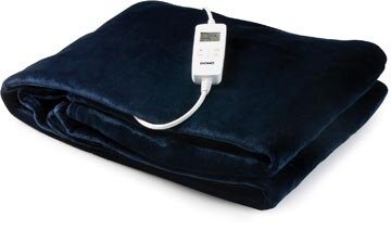 Domo elektrisch deken, donkerblauw