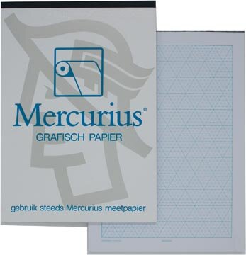 Mercurius isometrisch grafisch papier, 50 vel, ft A4