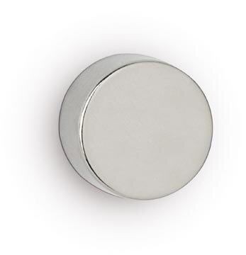 MAUL neodymium schijfmagneet &Oslash;15x5mm 4,5kg blister 10 zilver, whitebord