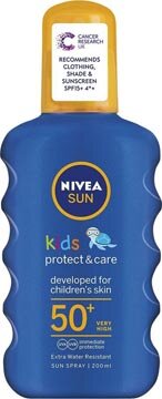 Nivea Sun zonnebrandcr&egrave;me Kids SPF 50+, spray van 200 ml