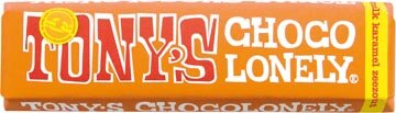 Tony&#039;s Chocolonely chocoladereep, 47g, karamel zeezout