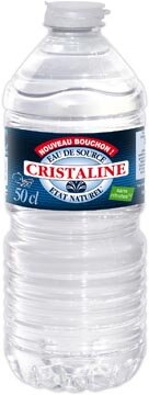 Cristaline plat water, fles van 50 cl, pak van 24 stuks