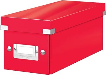 Leitz WOW opbergdoos Click &amp; Store, ft CD, rood