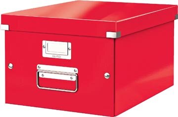 Leitz WOW opbergdoos Click &amp; Store, ft M, rood