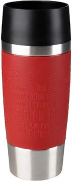 Emsa Travel Mug thermosbeker, 0,36 l, rood