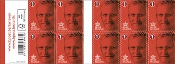 BPost postzegel nationaal, Koning Filip, pak van 100 stuks, non-prior