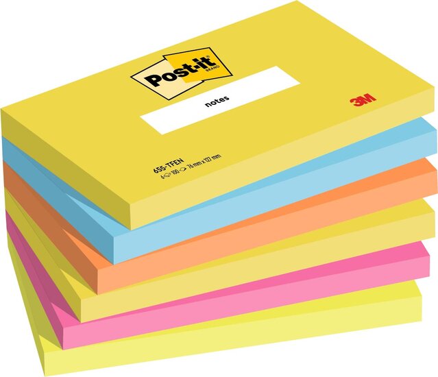Post-it Notes Vitaliteit, ft 76 x 127 mm, pak van 6 blokken