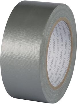 Q-CONNECT ducttape, ft 48 mm X 25 m, zilver